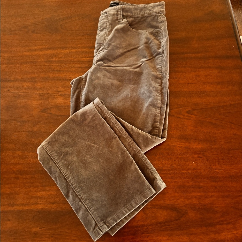 Talbots Grey Corduroy Pants